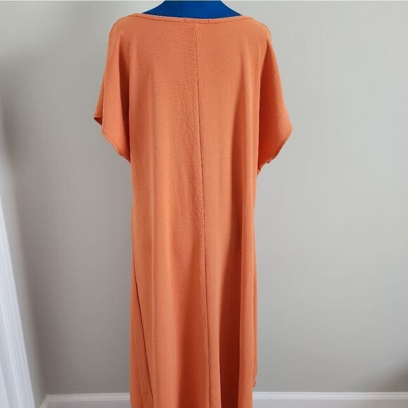 WOMEN'S TUNIKA LONG, DARK-CORAL COLOR SIZE L PERFECT CONDITION. - Picture 2 of 3